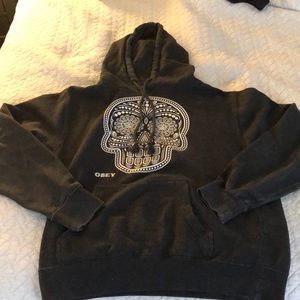 Obey sugar skull sweatshirt